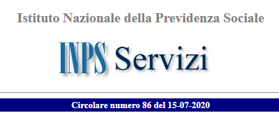 INPS_Circolare n.86 del 15/07/2020