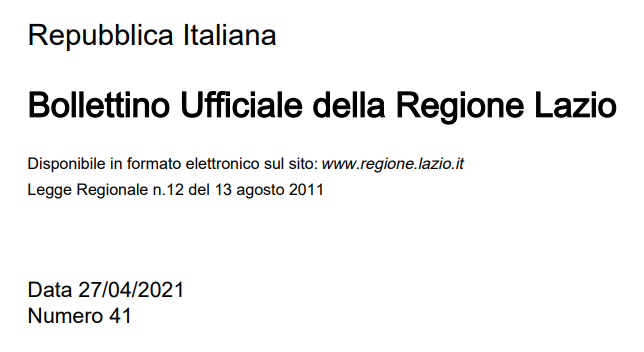 Regione Lazio – Disposizioni per la disciplina delle attivita’ agrituristiche