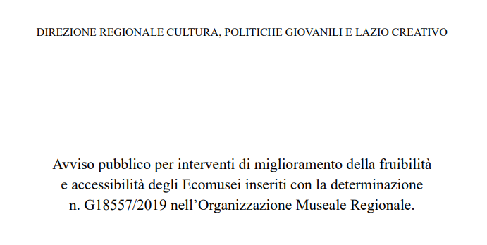 Regione Lazio_Determina N06027 del 20/05/2020