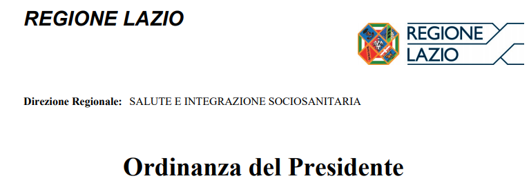 Regione Lazio_Ordinanza Z00045 del 02/06/2020
