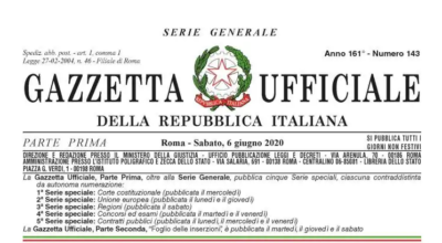 Gazzetta Ufficiale serie generale n.143_Decreto Legge N.40 del 06/06/2020