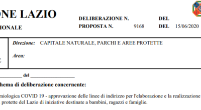 Regione Lazio_Deliberazione 15/06/2020