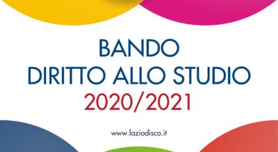 Regione Lazio_Bando Diritto allo Studio 2020/21