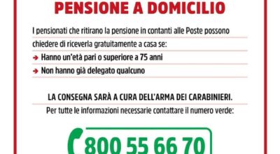 Poste Italiane e Carabinieri insieme per consegnare la pensione agli anziani
