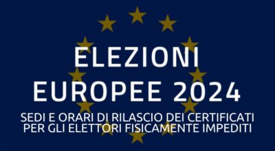 Elezioni Europee, sedi e orari di rilascio dei certificati per gli elettori fisicamente impediti