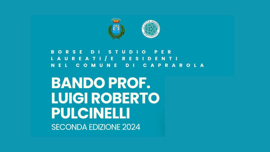Bando Prof. Luigi Roberto Pulcinelli, al via la seconda edizione